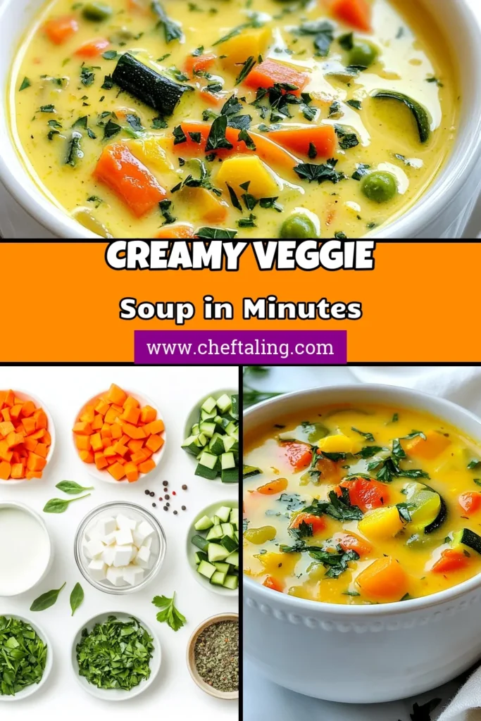 Discover this delicious Creamy Garden Vegetable Soup recipe that's not only easy to make but also packed with healthy goodness. Perfect as a comforting meal, this homemade creamy soup combines fresh garden veggies in a rich, vegetarian soup with cream. Enjoy a fulfilling, nutritious bowl of this easy garden vegetable soup for lunch or dinner. Try it today and savor the flavors! Save this healthy vegetable soup recipe for later! #CreamyVegetableSoupRecipe #VegetarianSoupWithCream #HomemadeCreamySoup #HealthyVegetableSoup
