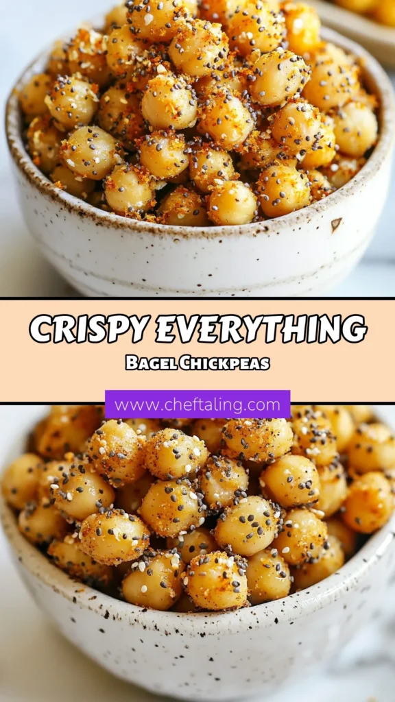 Discover the ultimate Crispy Chickpeas Recipe with these Air Fryer Everything Bagel Chickpeas! Perfect for a healthy snack idea, these vegan crunchy snacks are packed with flavor and crunch. Made with simple ingredients and everything bagel seasoning, they are easy to prepare and make a fantastic addition to your snack rotation. Dive into this healthy treat that’s sure to satisfy your cravings. Try it today! #HealthySnackIdeas #VeganCrunchySnacks #AirFryerChickpeas #EverythingBagelSeasoningSnacks