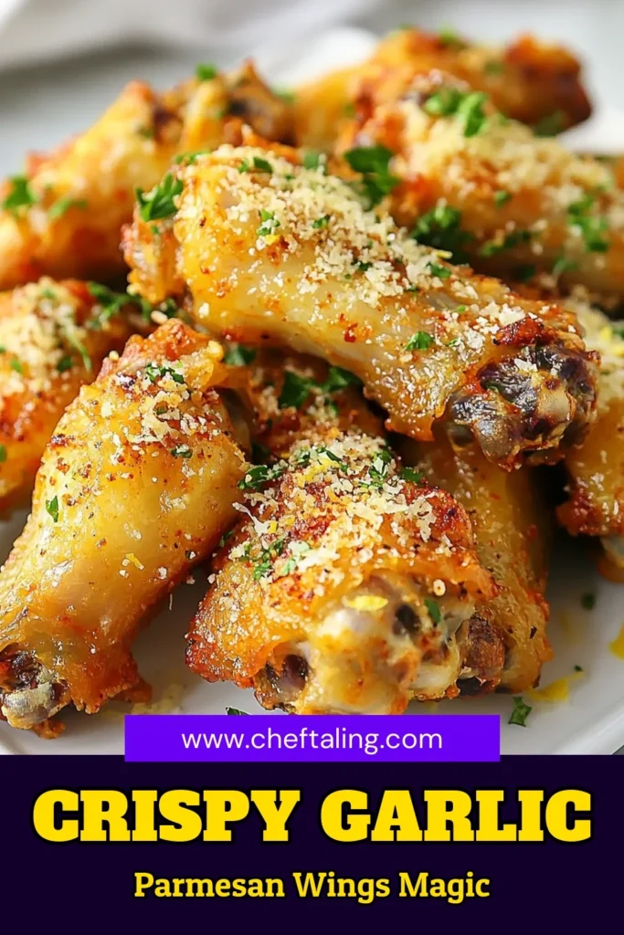 Indulge in these Crispy Air Fryer Garlic Parmesan Wings for a delicious snack or appetizer! This Garlic Parmesan Wings Recipe features a healthy twist on traditional fried wings, making it the perfect Easy Air Fryer Appetizers for any gathering. Cooked to perfection in your air fryer, these Air Fryer Chicken Wings are both flavorful and guilt-free. Try out this Healthy Chicken Wing Recipe and impress your guests! Save this recipe and enjoy! #AirFryerWings #HealthyRecipes #EasySnacks #CookingAtHome