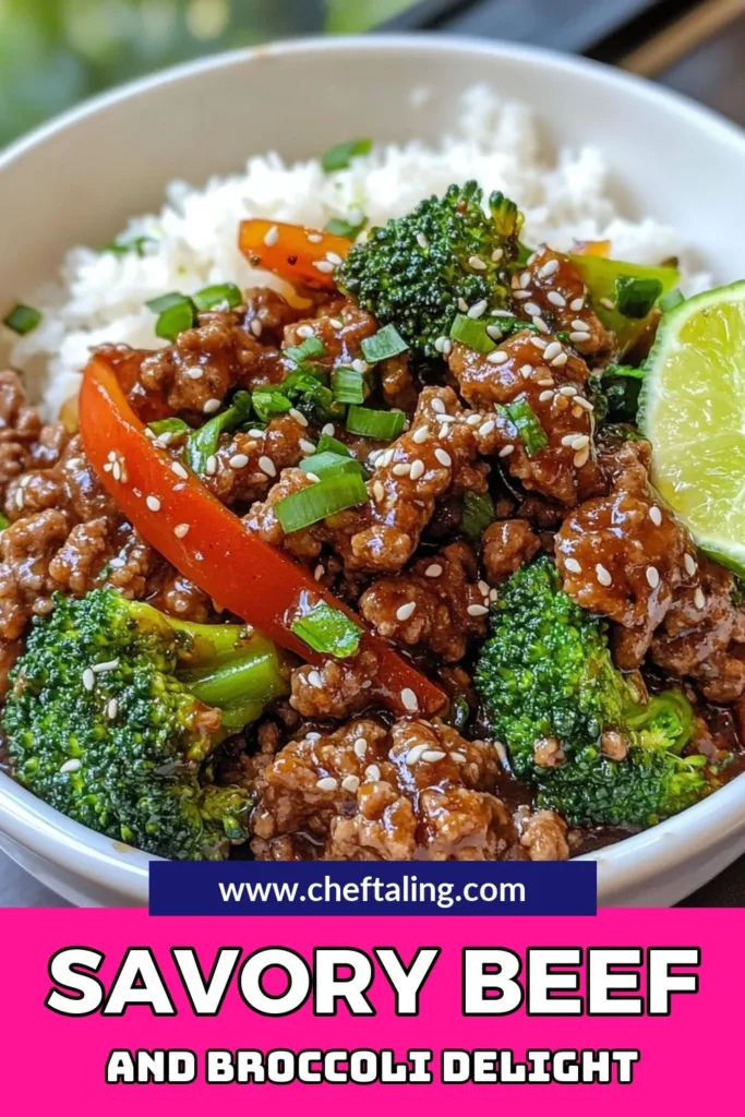 Looking for a delicious beef broccoli recipe? This ground beef and broccoli dish is your go-to for an easy beef stir fry that’s perfect for a quick dinner recipe. Packed with flavor and nutrition, you’ll love every bite of this healthy beef dish. Ready in just 25 minutes, it’s ideal for busy nights. Try this recipe and make mealtime a breeze! Save it for later! #BeefBroccoli #QuickDinner #EasyStirFry #HealthyRecipes