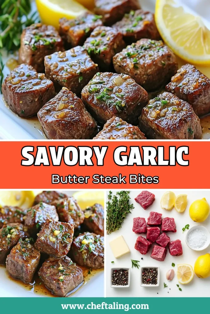 Looking for a delicious and quick dinner idea? Try these Garlic Butter Steak Bites made with tender beef sirloin! This easy dinner recipe combines perfectly seared steak bites tossed in a flavorful garlic butter sauce. Ready in just 20 minutes, this beef sirloin recipe is perfect for busy weeknights. Don’t miss out on this mouthwatering dish—save the recipe now! #GarlicButterSteakBites #EasyDinnerRecipes #BeefSirloinRecipe #QuickSteakBites