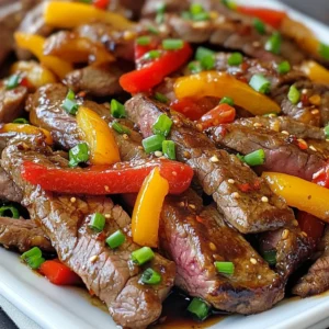 - 1 lb flank steak, thinly sliced against the grain - 2 tablespoons cornstarch - 2 tablespoons sesame oil - 1 red bell pepper, sliced - 1 yellow bell pepper, sliced - 2 green onions, chopped - 2 cloves garlic, minced - 1 tablespoon fresh ginger, grated Flank steak is key for this dish. It cooks quickly and stays tender. The sliced bell peppers add color and crunch. Garlic and ginger bring a warm, earthy taste that lifts the dish. - ¼ cup soy sauce - 2 tablespoons hoisin sauce - 1 teaspoon red pepper flakes (adjust to taste) - 1 tablespoon rice vinegar - Salt and pepper to taste Soy sauce adds a rich umami flavor. Hoisin sauce offers a sweet touch. Red pepper flakes give a nice kick. Adjust these spices to suit your taste! - Skillet or wok - Mixing bowl - Knife and cutting board A good skillet or wok helps cook everything evenly. Use a mixing bowl for marinating the beef. A sharp knife and cutting board make slicing easy and safe. With these tools, you'll have a smooth cooking experience! {{ingredient_image_1}} To start, take 1 pound of flank steak and slice it thinly against the grain. This helps make the beef tender. In a mixing bowl, add the sliced beef, 2 tablespoons of cornstarch, a pinch of salt, and pepper. Toss everything well to coat the beef evenly. Let it sit for about 10 to 15 minutes. This short marinating time helps the beef absorb the flavors and gives it a nice texture. Next, heat 2 tablespoons of sesame oil in a large skillet or wok over medium-high heat. Once the oil is hot, add the marinated beef in a single layer. Sear the beef for 2 to 3 minutes without stirring. This helps form a nice crust. After that, flip the beef and cook for another 2 minutes. It should be browned but not fully cooked. Remove the beef from the skillet and set it aside. In the same skillet, add 2 minced cloves of garlic and 1 tablespoon of grated fresh ginger. Sauté them for about 30 seconds until they smell great. Then, add 1 sliced red bell pepper, 1 sliced yellow bell pepper, and 2 chopped green onions. Stir-fry these veggies for 3 to 4 minutes until they soften a bit. Now, it’s time to bring everything together. Add the beef back into the skillet with the veggies. Then, pour in ¼ cup of soy sauce, 2 tablespoons of hoisin sauce, 1 tablespoon of rice vinegar, and 1 teaspoon of red pepper flakes. Stir everything well and cook for another 2 to 3 minutes. This allows the beef to finish cooking and the sauce to heat up and thicken. Taste and adjust the seasoning if needed, adding more salt or pepper. Serve the dish hot over cooked rice or noodles, and enjoy! How can you adjust the spiciness levels? You can control heat by changing the amount of red pepper flakes. Start with less if you prefer mild. Add a pinch more if you like it spicy. Taste as you go. This way, you find the right balance for your taste buds. What about additional seasoning options? Try adding a splash of lime juice for brightness. You can also use a dash of sesame seeds for crunch. Fresh herbs like cilantro can add a fresh note. Experiment with what you have on hand! What are the best practices for stir-frying? First, ensure your skillet or wok is very hot. This helps to sear the meat quickly. Cook in batches if needed to avoid steaming. Keep the beef in a single layer for better browning. How can you avoid overcooking the beef? Remove the beef from heat while slightly undercooked. It will continue to cook in the skillet with the sauce. This keeps it tender and juicy. Always check for doneness by cutting a piece. What are some suggestions for garnishing? Top your dish with chopped green onions or sesame seeds. You can also add slices of fresh chili for color. A sprinkle of fresh herbs makes the dish pop visually. What are good serving suggestions? Serve Minute Firecracker Beef over fluffy rice or noodles. Both options soak up the sauce well. You can also add a side of steamed veggies for balance. This makes for a complete and satisfying meal. Pro Tips Slice Against the Grain: Ensure you slice the flank steak against the grain for tender pieces that are easier to chew. Marinate for Flavor: Allow the beef to marinate for a minimum of 15 minutes to enhance its flavor and tenderness. Adjust Spice Level: Control the heat by adjusting the amount of red pepper flakes based on your preference for spice. Serve with Fresh Garnish: Garnish with additional green onions or sesame seeds for a burst of freshness and crunch. {{image_2}} You can switch beef for chicken or tofu. Chicken cooks quickly and stays juicy. Use the same amount, about 1 pound. Cook chicken for about 5-7 minutes. Tofu needs a little longer to get crispy, around 8-10 minutes. Make sure to press the tofu to remove extra water before cooking. If you want a vegetarian dish, use mushrooms instead of beef. Portobello or shiitake mushrooms offer great flavor. You can also add other veggies like zucchini or snap peas. This gives your meal more color and taste. Cook the mushrooms for about 5 minutes until soft. Feel free to change the sauces to fit your taste. You can try teriyaki sauce for a sweeter flavor. Adding lime juice can make it tangier. Mix in some chili garlic sauce for extra heat. Experimenting with different sauces makes this dish fun and unique! To keep your Minute Firecracker Beef fresh, store it in the fridge. Use airtight containers to avoid spills and keep flavors intact. Let the beef cool to room temperature before sealing. This helps prevent moisture buildup. You can freeze Minute Firecracker Beef for later use. Place the cooled dish in a freezer-safe container. Make sure to leave space for expansion. For best taste, consume within three months. To thaw, move it to the fridge overnight. When ready to eat, reheat in a skillet over low heat until hot. Stir often to heat evenly. Minute Firecracker Beef lasts about three to four days in the fridge. Always check for signs of spoilage. If it smells off or has a strange color, discard it. Eating spoiled food can make you sick, so it's better to be safe. Minute Firecracker Beef can be quite spicy. The heat comes from the red pepper flakes. If you want less heat, adjust the amount you use. Start with half a teaspoon. You can always add more later. You can also remove the red pepper flakes altogether. This way, you can enjoy the dish without the spice. Yes, you can prepare Minute Firecracker Beef ahead of time. Marinate the beef and chop the veggies in advance. Store them in separate containers in the fridge. When you are ready to eat, just stir-fry everything together. The dish will taste fresh and delicious. Reheating is easy too. Just warm it in a skillet for a few minutes until hot. Minute Firecracker Beef pairs well with several side dishes: - Cooked white or brown rice - Stir-fried noodles - Steamed broccoli or green beans - A fresh salad with a light dressing For a complete meal, add a simple soup. Hot and sour soup or egg drop soup works great. Enjoy your tasty, colorful plate! To make Minute Firecracker Beef, you need fresh ingredients and simple tools. Marinate the beef well for flavor. Sear it for that perfect crust. Stir-fry the veggies and mix everything together for a quick meal. Remember, you can swap proteins or tweak the sauce to fit your taste. In the end, this dish is fun to make and enjoy. It suits any skill level in the kitchen. With practice, it can become a family favorite!
