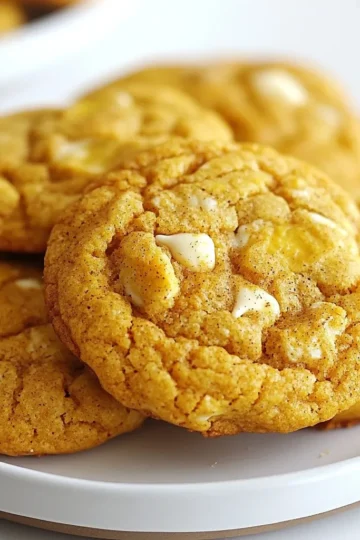 - 1 cup pumpkin puree - 1/2 cup granulated sugar - 1/2 cup brown sugar, packed - 1/2 cup unsalted butter, softened - 1 large egg - 1 teaspoon vanilla extract To make soft pumpkin pie cookies, you need key ingredients. First, pumpkin puree gives the cookies their rich flavor. Granulated sugar and brown sugar add sweetness, while butter makes them soft. One large egg binds everything together. Finally, vanilla extract gives a lovely taste. - 2 cups all-purpose flour - 1 teaspoon baking powder - 1/2 teaspoon baking soda - 1 tablespoon pumpkin pie spice - 1/4 teaspoon salt Next, you need dry ingredients for texture. All-purpose flour is the base. Baking powder helps the cookies rise, while baking soda adds softness. Pumpkin pie spice brings warmth and flavor, and salt balances the sweetness. - 1/2 cup white chocolate chips - Additional pumpkin pie spice for dusting For a twist, consider adding white chocolate chips. They create a sweet surprise in every bite. You can also sprinkle extra pumpkin pie spice on top for more flavor and a beautiful finish. {{ingredient_image_1}} - Preheat the oven to 350°F (175°C). - Line a baking sheet with parchment paper. This step is key for easy cleanup. The parchment helps cookies bake evenly and prevents sticking. - Cream butter with sugars. - Incorporate pumpkin puree, egg, and vanilla. Start by mixing the softened butter with both sugars. Beat them until fluffy. Then, add pumpkin puree, the egg, and vanilla. Mix well until it's smooth and creamy. This mixture gives the cookies their soft texture and flavor. - Whisk together flour, baking powder, baking soda, pumpkin pie spice, and salt. - Gradually combine with wet ingredients. In a separate bowl, whisk the flour with the baking powder, baking soda, pumpkin pie spice, and salt. This blend adds flavor and lift. Gradually mix it into the wet ingredients until just combined. Be careful not to overmix. - Drop rounded tablespoons on the baking sheet. - Bake for 12-15 minutes. Use a spoon to drop rounded tablespoons of dough onto the sheet. Space them about 2 inches apart. Bake them for 12-15 minutes until the edges are golden and the centers look set. Watch closely to avoid overbaking. - Let cool on baking sheet for 5 minutes. - Transfer to wire rack and dust with pumpkin pie spice. After baking, let the cookies cool on the sheet for 5 minutes. Then, move them to a wire rack to cool completely. Finally, dust with extra pumpkin pie spice for added flavor and a beautiful look. To get soft cookies, do not overmix the dough. Overmixing can make the cookies tough. Mix just until the flour disappears. That’s the key to soft texture. Monitor baking time closely. Cookies bake fast, so check them at 12 minutes. The edges should be golden, but the centers need to look soft. They will firm up after cooling. You can always add more pumpkin pie spice for extra flavor. If you love spice, try adding a bit more. It adds warmth and depth. You can also use different types of chocolate chips, like dark or milk chocolate. Nuts like pecans or walnuts can add crunch too. These options make your cookies unique and tasty. One big mistake is overbaking cookies. They should stay soft and chewy, so set a timer. If you forget, they can turn hard. Another mistake is not measuring ingredients accurately. Use measuring cups for dry and liquid ingredients. This helps ensure your cookies turn out perfect every time. Pro Tips Use Fresh Pumpkin Puree: For the best flavor, consider making your own pumpkin puree from fresh pumpkins instead of using canned. This will give your cookies a richer taste. Chill the Dough: If your cookie dough feels too soft, chill it in the refrigerator for about 30 minutes. This will help the cookies hold their shape while baking. Don’t Overbake: Keep an eye on your cookies as they bake. They should look slightly underbaked in the center when you take them out, as they will continue to firm up as they cool. Spice it Up: Feel free to experiment with additional spices like cinnamon or nutmeg for a personalized flavor. Just a pinch can elevate your cookies to the next level. {{image_2}} To make gluten-free pumpkin pie cookies, use a gluten-free flour blend. Look for a blend that has xanthan gum for the best texture. Start with a 1:1 blend. This means you can swap it directly for all-purpose flour. Make sure to check the packaging for specific instructions. You want your cookies to be soft and chewy. If you want vegan pumpkin pie cookies, you can replace the egg. Here are some great options: - Flaxseed meal: Mix 1 tablespoon of flaxseed meal with 3 tablespoons of water. Let it sit for 5 minutes before adding to your mix. - Chia seeds: Use 1 tablespoon of chia seeds with 3 tablespoons of water in the same way. For butter, use dairy-free alternatives like coconut oil or vegan butter. These options keep your cookies rich and tasty. Spices can change the flavor of your cookies. You can use cinnamon, nutmeg, or ginger for a twist. Try adding 1 teaspoon of cinnamon or 1/2 teaspoon of nutmeg. If you want more kick, add a pinch of ginger. Adjust the pumpkin pie spice to keep balance. This way, your cookies stay flavorful and soft. To keep your soft pumpkin pie cookies fresh, store them in an airtight container. This will shield them from air and moisture. You can stack the cookies with a layer of parchment paper in between. This layer helps prevent sticking. For added freshness, place a slice of bread in the container. The bread helps absorb moisture, keeping the cookies soft and tasty for longer. You can freeze these cookies to enjoy later. First, let the cookies cool completely after baking. Then, place them in a single layer on a baking sheet. Freeze them for about an hour. This step helps keep their shape. Once frozen, transfer the cookies to a freezer-safe bag. Label the bag with the date. To thaw, just take out the cookies and leave them at room temperature for about 30 minutes. You can also warm them in the oven for a few minutes if you prefer them warm. Soft pumpkin pie cookies can last up to a week at room temperature. Keep them in an airtight container to maintain freshness. If you store them in the fridge, they can last up to two weeks. The cooler temperature slows down spoilage, but they may dry out a bit. So, enjoy them fresh or store them wisely! Yes, you can use fresh pumpkin. Start by choosing a sugar pumpkin, also known as a pie pumpkin. Cut it in half and scoop out the seeds. Roast the pumpkin halves cut-side down on a baking sheet at 350°F (175°C) for about 45 minutes. Once soft, scoop out the flesh and blend it until smooth. Use this puree in your cookie recipe. Fresh pumpkin gives a nice flavor and texture. To make soft cookies, use room temperature butter. This helps create a light and fluffy mix. Do not overmix the dough; mix until just combined. Keep an eye on the baking time. Bake until the edges are golden but the centers are soft. If you want, add an extra egg yolk. This adds moisture and helps keep cookies soft. Yes, you can use other sweeteners. Try using coconut sugar for a richer taste. Maple syrup can also work, but reduce other liquids in the recipe. Honey is another option, but it may change the texture a bit. Adjust the amount based on how sweet you like your cookies. These cookies pair well with warm drinks. Try serving them with a cup of hot apple cider or chai tea. You can also enjoy them with a scoop of vanilla ice cream for a tasty treat. For a fun twist, serve with whipped cream and a sprinkle of cinnamon on top. Soft pumpkin pie cookies are easy to make and full of flavor. We explored the essential and optional ingredients, as well as step-by-step instructions for perfect cookies. I shared tips to enhance texture and flavor, along with common mistakes to avoid. You can also try gluten-free or vegan options. Remember to store your cookies properly to keep them fresh. With this guide, you can bake delicious cookies that everyone will love. Enjoy your time in the kitchen and share your treats with friends!