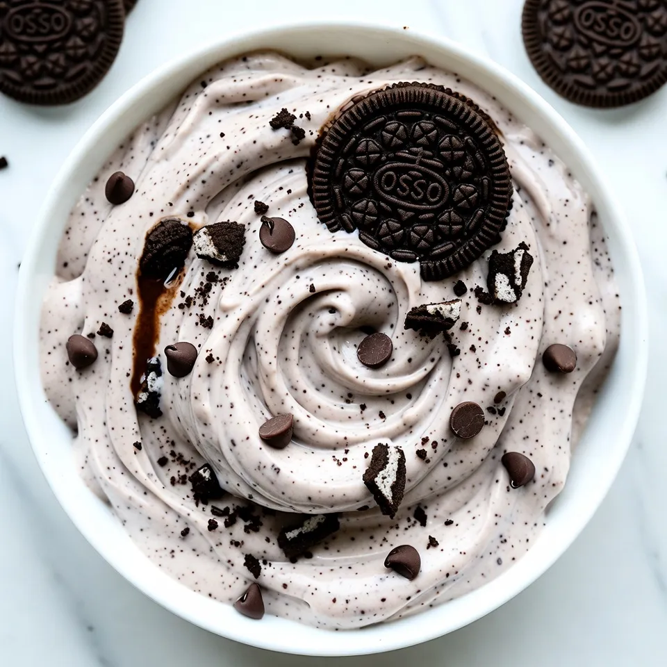 To make this tasty no-churn cookies and cream ice cream, you need: - 2 cups heavy whipping cream - 1 cup sweetened condensed milk - 2 teaspoons vanilla extract - 1 cup chocolate sandwich cookies (like Oreos), crushed - ½ cup mini chocolate chips - Pinch of sea salt These ingredients create a creamy base and a rich flavor. The heavy cream gives it a nice texture. The sweetened condensed milk adds sweetness and creaminess. The vanilla extract boosts the flavor. Finally, the cookies and chocolate chips add crunch and fun. You can get creative with your ice cream! Here are some mix-ins and toppings to try: - Chopped nuts for extra crunch - Swirls of chocolate or caramel sauce - Mini marshmallows for a fluffy touch - Different flavored cookies, like peanut butter or mint Feel free to mix and match! These options let you customize the ice cream to your taste. To make this ice cream, you'll need a few simple tools: - Large mixing bowl - Electric mixer (or a whisk if you want a workout!) - Rubber spatula for folding - Freezer-safe container with a lid Having the right tools makes the process easier and more fun. Make sure your container is airtight to keep the ice cream fresh. {{ingredient_image_1}} To start, grab a large mixing bowl. Add 2 cups of heavy whipping cream. Use an electric mixer on medium-high speed. Whip the cream until it forms stiff peaks. This takes about 4-5 minutes. The peaks should stand tall when you lift the mixer. This step gives your ice cream its light and airy texture. Next, take another bowl. Combine 1 cup of sweetened condensed milk, 2 teaspoons of vanilla extract, and a pinch of sea salt. Stir the mixture until it blends well. The sweetened condensed milk adds creaminess to your ice cream. The vanilla extract boosts the flavor. The sea salt enhances all these yummy tastes. Now, gently fold the whipped cream into the condensed milk mixture. Use a rubber spatula for this. Be careful not to deflate the whipped cream. You want to keep it light. Once combined, fold in 1 cup of crushed chocolate sandwich cookies and ½ cup of mini chocolate chips. Spread the mixture into a freezer-safe container. Smooth the top with your spatula. Cover it with a lid or plastic wrap. Freeze for at least 4-6 hours, or until it is completely solid. Before serving, let it sit out for 5-10 minutes. This makes scooping easier. For the best texture, whip your heavy cream until it forms stiff peaks. This means the cream should stand tall when you lift the mixer. Be patient, as this takes about 4-5 minutes. The air you whip into the cream makes your ice cream light and fluffy. When mixing the whipped cream with the other ingredients, fold gently. This keeps the air in, giving you that perfect creamy bite. One common mistake is over-mixing the whipped cream. If you mix too much, it can turn grainy. Always fold instead of stirring. Another mistake is not letting the ice cream sit out before scooping. If you dive right in, it can be hard to scoop. Give it 5-10 minutes at room temp. Lastly, don’t skip the pinch of sea salt. It makes the flavors pop. Serve your ice cream in waffle cones or bowls for a fun touch. You can top it with extra crushed cookies for added crunch. A drizzle of chocolate syrup makes it even better. For a special treat, add whipped cream on top. This ice cream is great for parties or a cozy night in. Enjoy every creamy bite! Pro Tips Use Cold Equipment: Ensure your mixing bowls and beaters are chilled before whipping the cream for a better volume and stability. Experiment with Flavors: Add a splash of almond extract or a hint of mint for a unique twist on the classic cookies and cream flavor. Texture Matters: For a smoother texture, consider blending the crushed cookies into a fine powder before mixing it in. Serving Suggestions: Pair this dessert with fresh berries or a scoop of vanilla ice cream for a delightful contrast in flavors. {{image_2}} You can make this ice cream even more fun by adding flavors. Mint is a great choice. Just mix in a few drops of mint extract when you blend the sweetened condensed milk. You can also stir in some creamy peanut butter for a rich taste. Use about half a cup to keep it balanced. These flavors give a twist to the classic cookies and cream. While chocolate sandwich cookies are a must, you can switch them out. Try golden Oreos for a light twist. You can even use chocolate chip cookies for a chewy texture. Each cookie type changes the flavor. Experiment with your favorites to find the perfect mix. If you want a dairy-free treat, it’s easy to swap ingredients. Use coconut cream in place of heavy cream. Use a dairy-free condensed milk for sweetness. You can find many brands at the store now. Just make sure your cookies are vegan as well. This way, everyone can enjoy a scoop of this tasty delight! Store leftover ice cream in a freezer-safe container. Make sure to cover it tightly with a lid or plastic wrap. This keeps air out and prevents ice crystals. Sealing it well helps maintain its creamy texture. If you have space, use a shallow container for quicker freezing. To keep your no-churn cookies and cream ice cream fresh, freeze it right after making it. It’s best to freeze it at a consistent temperature. Avoid opening the freezer too often. If ice crystals form, just stir the ice cream before serving. This will help restore its smoothness. No-churn ice cream lasts about two weeks in the freezer. After that, it may lose flavor and texture. If you notice any freezer burn, it’s best to toss it. To enjoy the best taste, eat it within the first week. You’ll love its creamy goodness while it's fresh! Yes, you can use lactose-free heavy cream and sweetened condensed milk. Many brands offer these options. They work just as well in the recipe. This way, everyone can enjoy the ice cream. You can whip the heavy cream by hand. Use a large whisk and a big bowl. It will take longer, around 10-15 minutes. Just keep whisking until you see stiff peaks. Your arm might get tired, but the ice cream will still be great! It takes about 4-6 hours to freeze. To be sure it's solid, check after 4 hours. If it’s not firm, let it freeze longer. Be patient; the waiting will be worth it! No-churn ice cream is easy and fun to make. We covered essential ingredients, from whipped cream to mix-ins. I shared step-by-step instructions for a creamy treat, plus tips for the best texture. You can explore fun variations, like mint or peanut butter, and learn how to store leftovers well. Remember to avoid common mistakes for perfect results. I hope you feel inspired to create this delicious dessert at home! Enjoy your tasty adventure with no-churn ice cream.