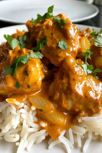 - 1.5 lbs boneless, skinless chicken thighs, cut into chunks - 1 onion, finely chopped - 4 cloves garlic, minced - 1 tablespoon ginger, grated - 1 tablespoon garam masala - 1 teaspoon ground turmeric - 1 teaspoon cumin powder - 1 teaspoon chili powder (adjust to taste) - 1 can (14 oz) crushed tomatoes - 1 cup coconut milk - 4 tablespoons butter - Salt to taste To make this dish shine, I use chicken thighs for their juicy flavor. They stay tender and soak up all the spices well. The onion, garlic, and ginger create a base that warms the heart. The spices—garam masala, turmeric, cumin, and chili powder—bring depth and warmth. Crushed tomatoes add a rich texture, while coconut milk makes the sauce creamy and smooth. Butter adds a luxurious finish and balances the flavors. Don't forget to season with salt to enhance every bite. - Fresh cilantro - Additional coconut milk For a pop of color and taste, I like to add fresh cilantro on top. It adds brightness and freshness. A drizzle of extra coconut milk can make the dish even creamier. These garnishes make your Instant Pot Butter Chicken look and taste amazing. {{ingredient_image_1}} - Set your Instant Pot to Sauté mode. - Add 2 tablespoons of butter and let it melt. - Chop 1 onion finely. - Measure 4 cloves of garlic and mince them. - Grate 1 tablespoon of ginger. - Gather your spices: garam masala, turmeric, cumin, and chili powder. - Add the chopped onion to the pot. Cook for 3-4 minutes until soft. - Stir in the minced garlic and grated ginger. Cook for 1 minute until fragrant. - Mix in 1 tablespoon of garam masala, 1 teaspoon of turmeric, 1 teaspoon of cumin, and 1 teaspoon of chili powder. Stir well for 1 minute. - Add 1.5 pounds of chicken chunks to the pot. Mix them in with the spices. - Pour in 1 can of crushed tomatoes. Stir well and scrape the pot's bottom. - Add salt to taste. Close the lid and set the steam release valve to sealing. - Select Pressure Cook or Manual. Cook on high for 10 minutes. - After cooking, let the pot sit for 10 minutes. Then switch the steam release valve to venting. - Once safe, open the lid. Stir in 2 more tablespoons of butter and 1 cup of coconut milk. - Mix until smooth and creamy. Taste and adjust seasoning if needed. To make sure your chicken is tender, always use boneless, skinless thighs. They stay juicy and cook evenly. Cut them into smaller chunks, so they soak up all the delicious flavors. Managing spice levels is key. If you like it mild, cut back on the chili powder. You can add more later if you want it hotter. Understanding the sauté and pressure cooking modes is vital. Sauté first to build flavors. This step makes the dish rich and tasty. After that, switch to pressure cooking to lock in moisture. Common pitfalls include not scraping the pot’s bottom. If you leave bits stuck, it may burn. Always scrape before sealing the pot. Serve Butter Chicken over basmati rice for a classic pair. The rice absorbs the sauce well. You can also use warm naan to scoop up the dish. For presentation, garnish with fresh cilantro and a drizzle of coconut milk. This adds a pop of color and a creamy touch. Enjoy your beautiful meal! Pro Tips Marinate for More Flavor: For the best flavor, marinate the chicken in yogurt and spices for at least 30 minutes or overnight before cooking. Adjust Spice Levels: Feel free to adjust the amount of chili powder based on your spice tolerance; you can also use mild paprika for a less spicy version. Use Fresh Ingredients: Fresh garlic and ginger elevate the dish significantly; avoid using pre-minced garlic or ginger for optimal flavor. Serving Suggestions: Serve the butter chicken with a side of naan or basmati rice, and don't forget to garnish with fresh cilantro for a burst of color and flavor. {{image_2}} You can switch up the protein in your Butter Chicken. I often use chicken thighs for their juicy flavor. However, chicken breast works too. It’s leaner and cooks faster, but may be less moist. For a vegetarian version, try paneer or tofu. Both options soak up the yummy sauce well. Want to add a twist to your dish? Toss in some veggies! Peas, spinach, or bell peppers can boost nutrition. You can also change the spice mix. Try curry powder or smoked paprika for a different taste. Each addition brings a new layer of flavor to your meal. The sauce is key to Butter Chicken. Adjust its creaminess with yogurt or cream. Yogurt gives a tangy taste, while cream makes it rich. If you like a bit of sweetness, add honey or sugar. Just a spoonful can balance the spices and enhance the sauce's depth. To keep your Butter Chicken fresh, place it in an airtight container. Store it in the fridge. It stays good for about 3 to 4 days. Make sure it cools down before sealing the container. This helps prevent condensation and keeps it tasty. You can reheat Butter Chicken in two main ways: the microwave or on the stovetop. For the microwave, place it in a bowl. Heat it for 1-2 minutes, stirring halfway. For the stovetop, put it in a pan over medium heat. Stir it often to keep it from sticking. Add a splash of coconut milk if it looks dry. This keeps the flavor and texture just right. If you want to freeze Butter Chicken, let it cool completely first. Then, transfer it to a freezer bag or a container. Make sure to press out as much air as possible. It can stay in the freezer for up to 3 months. When you're ready to eat it, thaw it in the fridge overnight. For quick thawing, you can use the microwave. Just heat it gently to avoid cooking it further. Can I make Butter Chicken without coconut milk? Yes, you can. You can use heavy cream or plain yogurt instead. Both will add creaminess. If you want it thicker, use less liquid. How to make Butter Chicken spicier? To spice it up, add more chili powder or fresh chili peppers. You can also use cayenne pepper for a stronger kick. Always taste as you go to find your perfect heat. What should I serve with Butter Chicken? Butter Chicken pairs well with basmati rice or naan. You can add a side of steamed veggies or a fresh salad for balance. Can I double the recipe in an Instant Pot? Yes, you can double the recipe. Just ensure you do not overfill the pot. Keep in mind that cooking time may vary slightly. Always check if the chicken is cooked through. What is the best way to cut chicken for this recipe? Cut the chicken thighs into bite-sized chunks. Aim for uniform pieces to cook evenly. Use a sharp knife for clean cuts. Alternatives for garam masala If you don’t have garam masala, you can make your own. Combine cumin, coriander, cinnamon, and black pepper. This mix will give you a similar flavor. Can I use canned chicken instead of fresh? Yes, you can use canned chicken. Drain it well and add it during the last few minutes of cooking. This prevents it from becoming mushy. This blog post covered how to make delicious Butter Chicken in an Instant Pot. We discussed the main ingredients, preparation steps, cooking processes, and storage tips. You learned how to adjust flavors and substitute ingredients for your taste. In summary, this recipe is simple and adaptable. You can enjoy a great meal quickly while exploring new flavors. Try making Butter Chicken yourself and see how easy it can be!