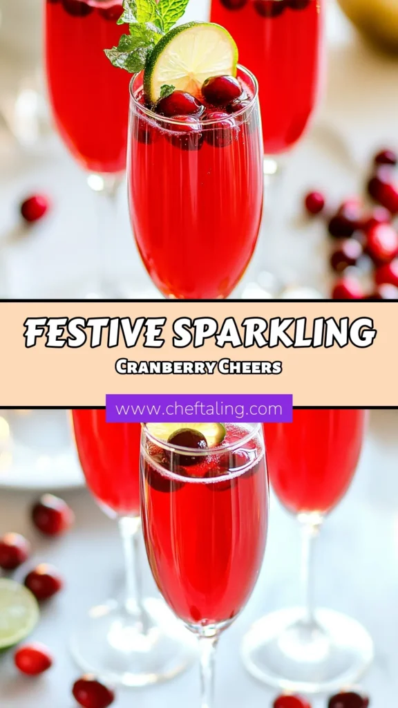 Get into the festive spirit with Sparkling Cranberry Mimosas, the ultimate festive cranberry cocktail! This easy mimosa recipe combines 100% cranberry juice and sparkling water for a refreshing holiday brunch drink. Perfect for your gatherings, these cranberry juice drinks are quick to make and sure to impress. Try this recipe today and elevate your celebrations! Save and share your festive moments. #CranberryMimosas #HolidayBrunch #CranberryCocktail #EasyMimosaRecipe