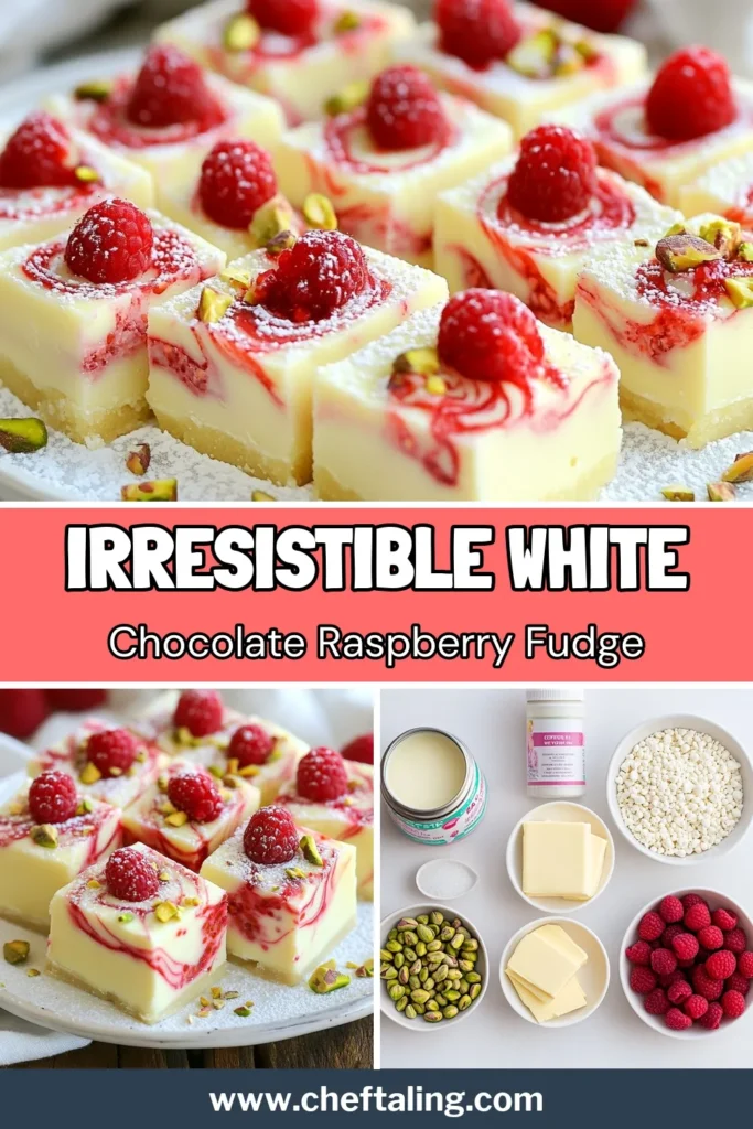 Indulge in this delicious and easy fudge recipe featuring white chocolate raspberry fudge, a perfect no-bake dessert for any occasion. With a creamy blend of white chocolate and fresh raspberries, this treat is as beautiful as it is tasty. Impress your family and friends with this delightful raspberry dessert that's simple to make. Save this recipe for your next sweet craving! #WhiteChocolateRaspberryFudge #EasyFudgeRecipe #NoBakeFudge #RaspberryDessert