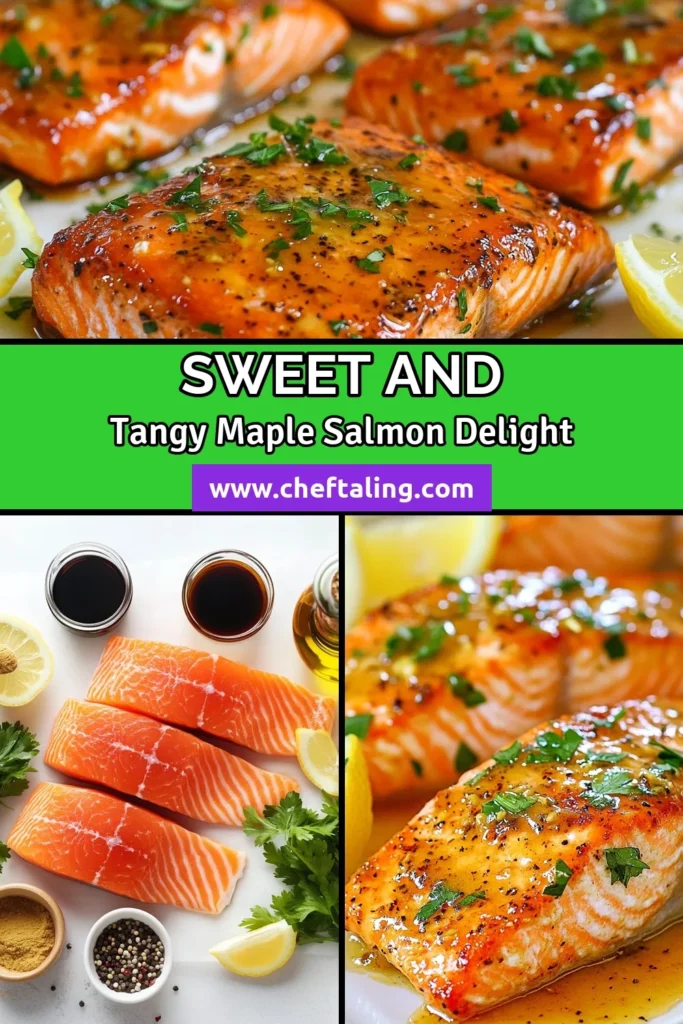 Enjoy a delicious and healthy dinner with this Maple Dijon Salmon recipe! This easy glazed salmon recipe features a mouthwatering maple syrup and Dijon mustard glaze that caramelizes beautifully when baked. Perfect for weeknight meals, this baked salmon with maple syrup is ready in just 25 minutes. Add this flavorful dish to your dinner rotation and impress your family! Save it for your next meal! #MapleDijonSalmon #GlazedSalmonRecipe #EasySalmonDinner #HealthySalmonRecipe