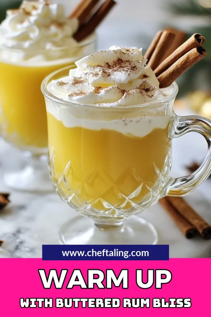 Warm up your fall gatherings with this irresistible hot buttered rum recipe! This cozy fall cocktail combines rich butter and sweet apple cider with spices for a heartwarming slow cooker holiday beverage. Perfect for chilly evenings, it's the ultimate spiced buttered rum drink to share with friends. Discover how easy it is to create this delightful warm apple cider drink that everyone will love. Save this recipe for your next gathering! #HotButteredRum #CozyCocktails #FallDrinks #SlowCookerRecipes